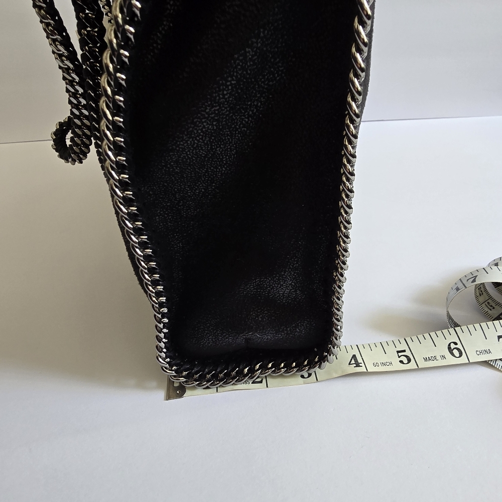 Stella McCartney Shaggy Deer Falabella Large Tote Bag Black - Picture 10 of 11